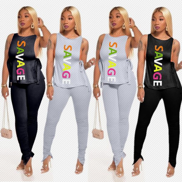 h8929 independent station in europe and america mold letter printing bandage pleated slit zipper pants two-piece set, Gray
h8929 independent station in europe and america mold letter printing bandage pleated slit zipper pants two-piece set, Gray