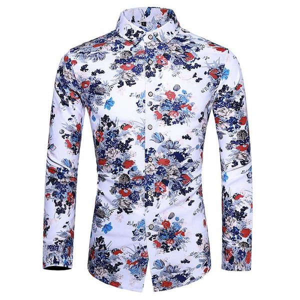 men's casual shirts autumn 2021 men dress fashion floral print beach hawaiian slim fit long sleeve mens camisa masculina, White;black
men's casual shirts autumn 2021 men dress fashion floral print beach hawaiian slim fit long sleeve mens camisa masculina, White;black