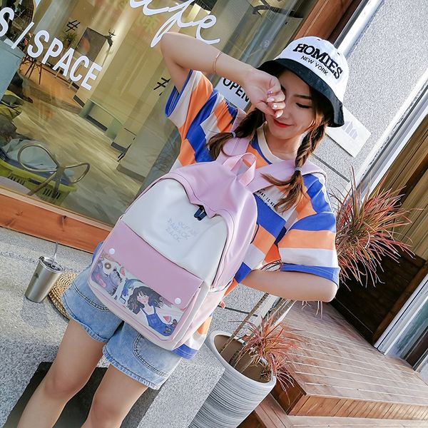 new women's bag harajuku style korean high school student bag cartoon hipster backpack large capacity beautiful girl backpack, White
new women's bag harajuku style korean high school student bag cartoon hipster backpack large capacity beautiful girl backpack, White