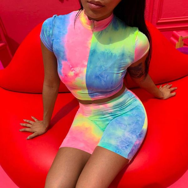 2020 new 2 piece cropped +short pants women's tracksuit sportswear sports tie-dye set summer clothes for woman sport#3, White;black
2020 new 2 piece cropped +short pants women's tracksuit sportswear sports tie-dye set summer clothes for woman sport#3, White;black