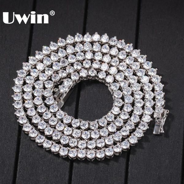 uwin new style 4mm white cz tennis chain with men and women necklace fashion gift hiphop jewelry wholesale/drop shipping, Silver
uwin new style 4mm white cz tennis chain with men and women necklace fashion gift hiphop jewelry wholesale/drop shipping, Silver