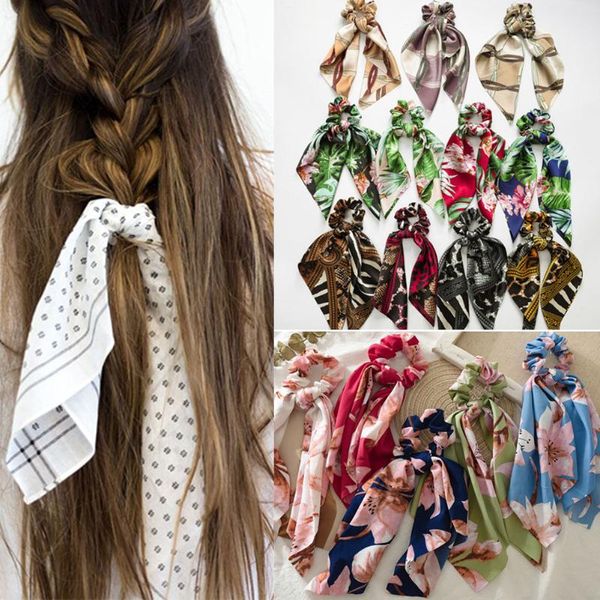 elegant big flower leopard printed scrunchie ribbon elastic hair bands women girls knotted long streamers scarf hair accessories
elegant big flower leopard printed scrunchie ribbon elastic hair bands women girls knotted long streamers scarf hair accessories