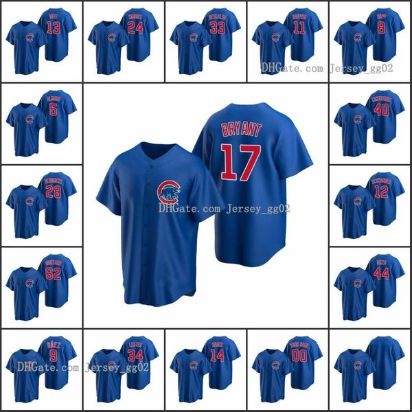 chicago cubs #9 javier baez 40 willson contreras 17 kris bryant men women youth custom royal replica alternate jersey, Black
chicago cubs #9 javier baez 40 willson contreras 17 kris bryant men women youth custom royal replica alternate jersey, Black