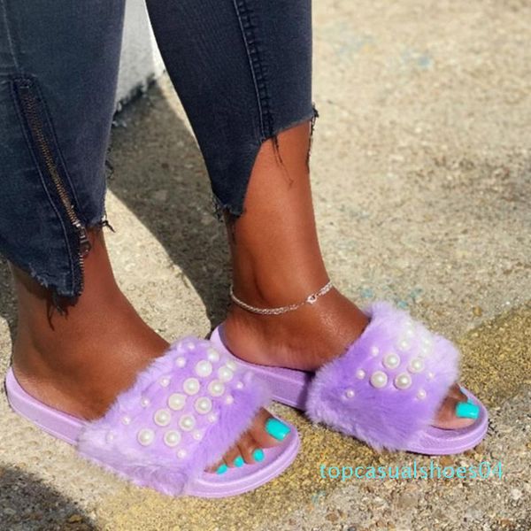 pearl женщина тапочки плоских туфель повседневной пляж крытые открытая обувь плоских короткие плюшевые флип-флоп femme pantoufles тапочки же, Black 
pearl женщина тапочки плоских туфель повседневной пляж крытые открытая обувь плоских короткие плюшевые флип-флоп femme pantoufles тапочки же, Black