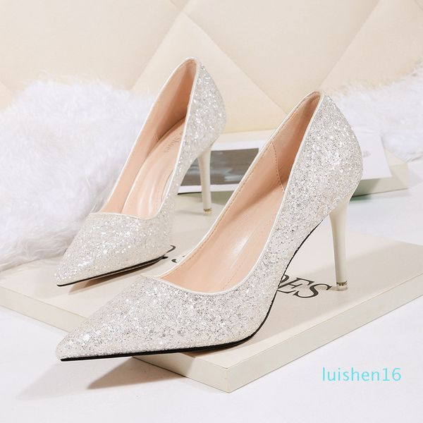 bling glitter women pumps high heels leather pointed toe stiletto shoes woman ladies party shoes wedding plus size l16, Black
bling glitter women pumps high heels leather pointed toe stiletto shoes woman ladies party shoes wedding plus size l16, Black