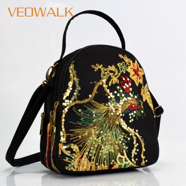 veowalk women messenger bags national peacock sequin embroidery mini canvas totes zipper mobile phone coin purse shoulder bag
veowalk women messenger bags national peacock sequin embroidery mini canvas totes zipper mobile phone coin purse shoulder bag