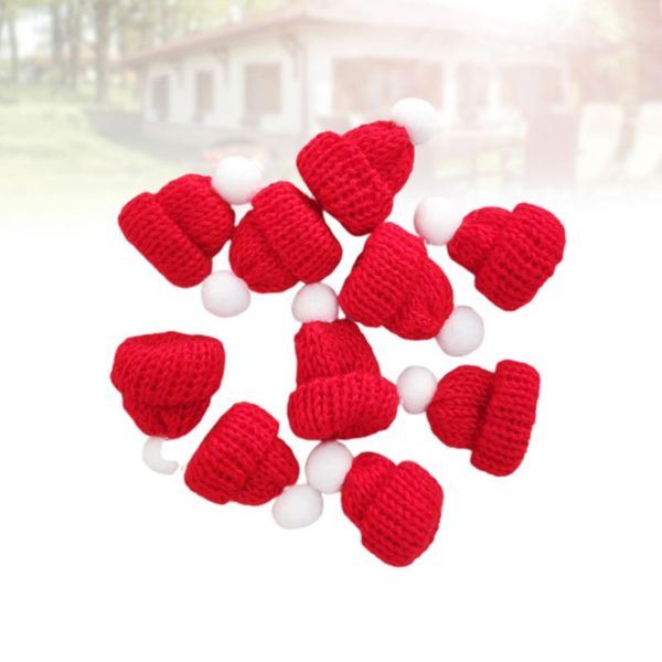 christmas decorations 10pcs knitted small hat santa claus cap cute hats headdress party favors diy handmade accessories (red)
christmas decorations 10pcs knitted small hat santa claus cap cute hats headdress party favors diy handmade accessories (red)