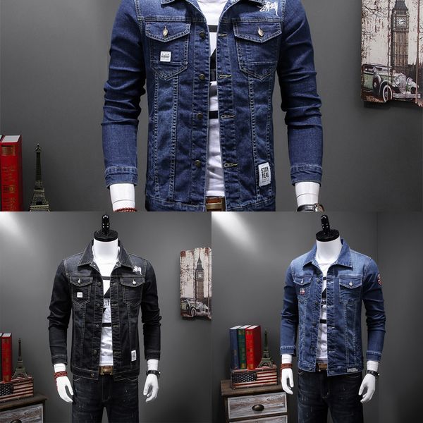 spring and autumn new stretch embroidered denim jacket jacket men's slim korean men's clothing, Black;brown
spring and autumn new stretch embroidered denim jacket jacket men's slim korean men's clothing, Black;brown
