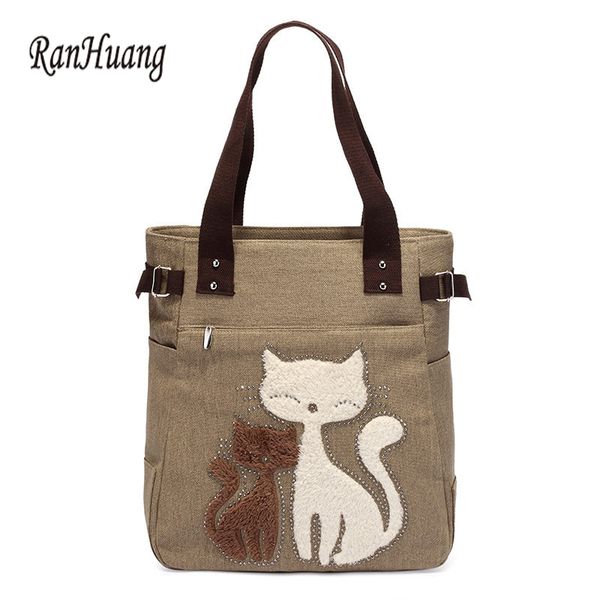 ranhuang 2020 women's canvas handbags cute cat tote bag lady casual bag shoulder bags women fashion handbags bolsas feminina
ranhuang 2020 women's canvas handbags cute cat tote bag lady casual bag shoulder bags women fashion handbags bolsas feminina