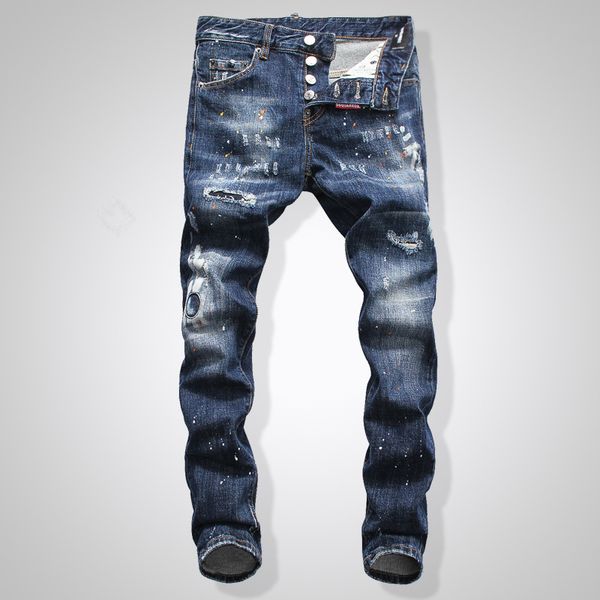 european american style fashion men hole button jeans straight slim brand blue denim jeans pencil pants for men
european american style fashion men hole button jeans straight slim brand blue denim jeans pencil pants for men