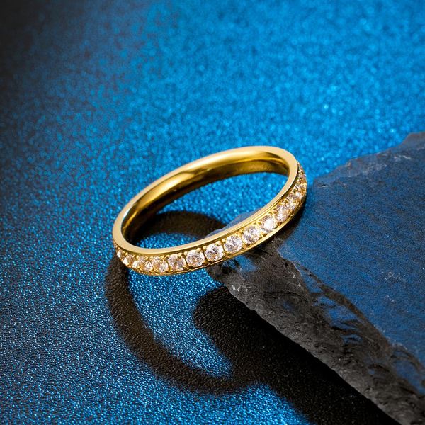 selling titanium steel plated 18k gold fashion female ring inlaid diamond does not fade trend charm jewelry wholesale postage, Silver
selling titanium steel plated 18k gold fashion female ring inlaid diamond does not fade trend charm jewelry wholesale postage, Silver