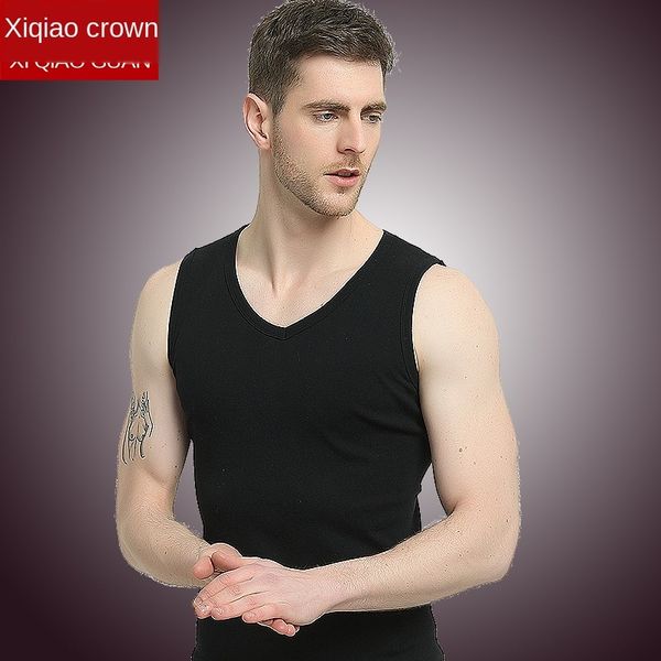 order men' cotton sports base v-neck sleeveless wide base vest shoulder vest white korean style, White;black
order men' cotton sports base v-neck sleeveless wide base vest shoulder vest white korean style, White;black