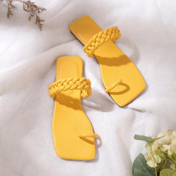 sandals women 2020 yellow leather woven square toe silp on flat sandals outdoor beach flat slippers casual sandles for summer, Black
sandals women 2020 yellow leather woven square toe silp on flat sandals outdoor beach flat slippers casual sandles for summer, Black