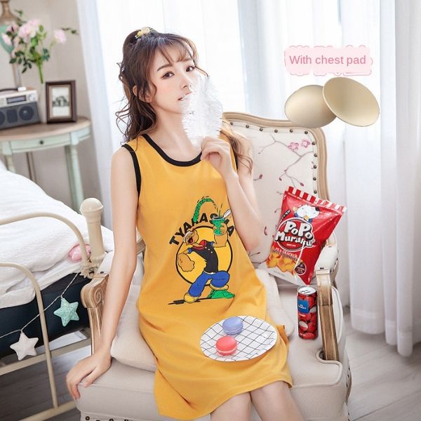 akssu женской жилет пижамы пижама nightgown рыхлой печататься ремень груди площадка трикотажного хлопковой тонкий корейский мультфильм сладк, Blue;red
akssu женской жилет пижамы пижама nightgown рыхлой печататься ремень груди площадка трикотажного хлопковой тонкий корейский мультфильм сладк, Blue;red