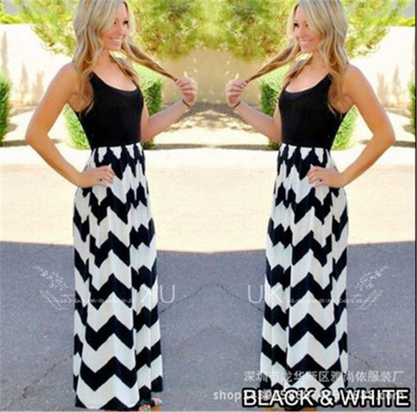 women wave pattern dress fashion trend big round neck casual slim fit sleeveless long skirt designer female high waist dresses, Black;gray
women wave pattern dress fashion trend big round neck casual slim fit sleeveless long skirt designer female high waist dresses, Black;gray