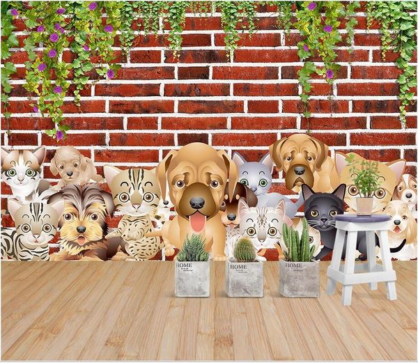 3d mural wallpaper custom p animal cat dog flower rattan brick wall pet shop kids room background wall murals wallpaper for walls 3 d
3d mural wallpaper custom p animal cat dog flower rattan brick wall pet shop kids room background wall murals wallpaper for walls 3 d