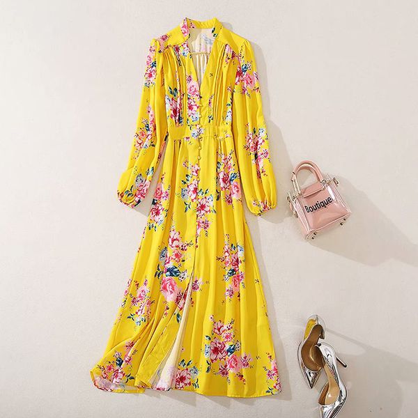 red roosarosee designer women autumn yellow floral print long lantern sleeve dress 2020 party dresses lady robe femme vestidos, Black;gray
red roosarosee designer women autumn yellow floral print long lantern sleeve dress 2020 party dresses lady robe femme vestidos, Black;gray