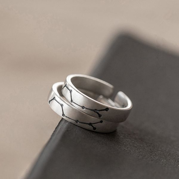 925 sterling silver lover couples ring sets women big dipper constellation ring for men women fashion party jewelry
925 sterling silver lover couples ring sets women big dipper constellation ring for men women fashion party jewelry