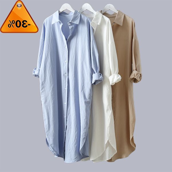 blouse cotton women shirt 2020 summer new linen cottons casual plus size womans long section shirts white/blue
blouse cotton women shirt 2020 summer new linen cottons casual plus size womans long section shirts white/blue