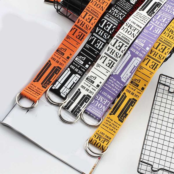 letters printed women belt long wide belt double buckle lengthen d ring jeans waistband canvas girls belts high quality, Black;brown
letters printed women belt long wide belt double buckle lengthen d ring jeans waistband canvas girls belts high quality, Black;brown