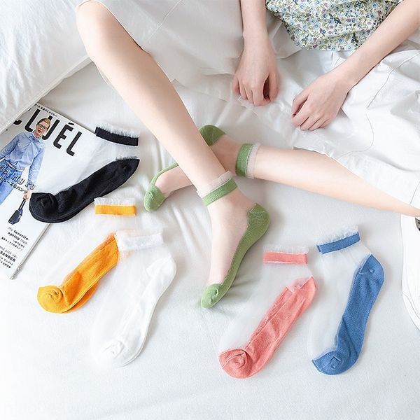 thin korean style and socks web red glass card stockings cute sweet silky transparent light breathable women's socks, Pink;yellow
thin korean style and socks web red glass card stockings cute sweet silky transparent light breathable women's socks, Pink;yellow