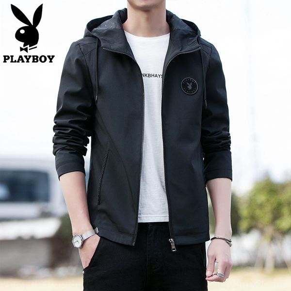 playboy men's hoodie youth solid color hoodie jacket simple jacket for men, Black;brown
playboy men's hoodie youth solid color hoodie jacket simple jacket for men, Black;brown