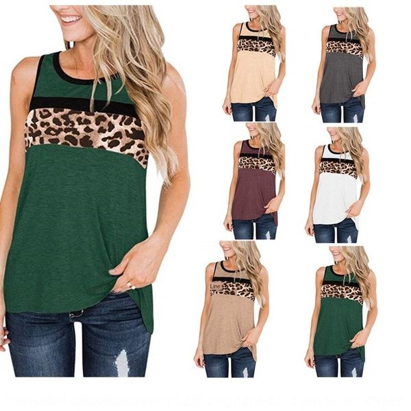 geklp 2020 women's round collar sleeveless stitching leopard print t-shirt 2020 women's round collar sleeveless vest stitching leo, Camo
geklp 2020 women's round collar sleeveless stitching leopard print t-shirt 2020 women's round collar sleeveless vest stitching leo, Camo