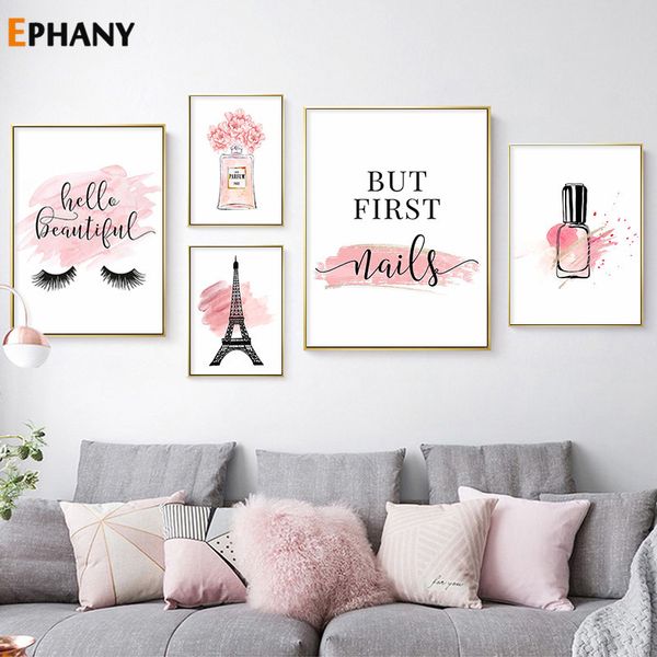 pink flower perfume nail polish fashion poster eyelash makeup print canvas art painting wall picture modern girl room decor
pink flower perfume nail polish fashion poster eyelash makeup print canvas art painting wall picture modern girl room decor