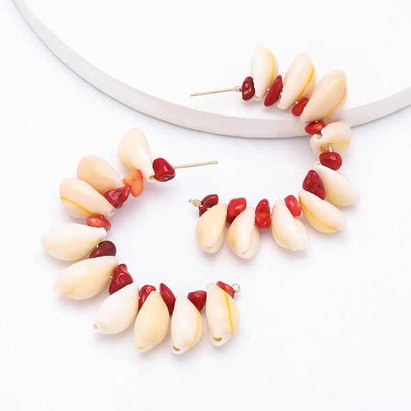 fashion ins style personalized multi-layer shell turquoise c- shaped earrings female national style earrings, Golden
fashion ins style personalized multi-layer shell turquoise c- shaped earrings female national style earrings, Golden