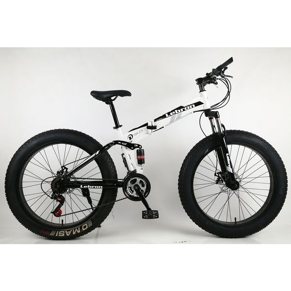 mountain bike folding snowmobile 4.0 extra wide large thick tire mountain bike men and women variable speed front and rear double shoc
mountain bike folding snowmobile 4.0 extra wide large thick tire mountain bike men and women variable speed front and rear double shoc