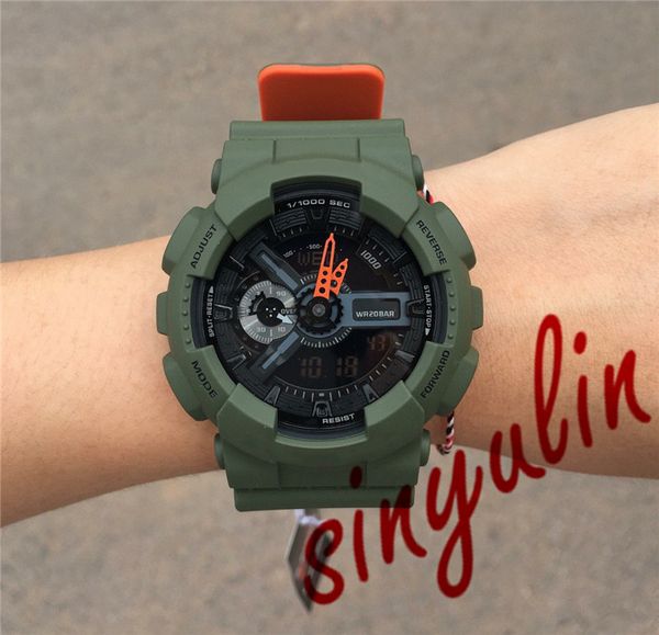 men's large dial luxury sports watches spiderman ga style shock 110 fashion led auto light waterproof watches wholesale analog sport wa, Slivery;brown
men's large dial luxury sports watches spiderman ga style shock 110 fashion led auto light waterproof watches wholesale analog sport wa, Slivery;brown