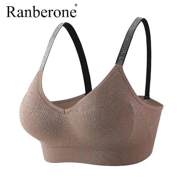 gym clothing ranberone sports bra women fitness seamless yoga solid quick dry padded push up sport, White;black
gym clothing ranberone sports bra women fitness seamless yoga solid quick dry padded push up sport, White;black