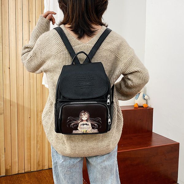 2020 new backpack women's korean fashion pu women's bag retro college style casual backpack student bag
2020 new backpack women's korean fashion pu women's bag retro college style casual backpack student bag