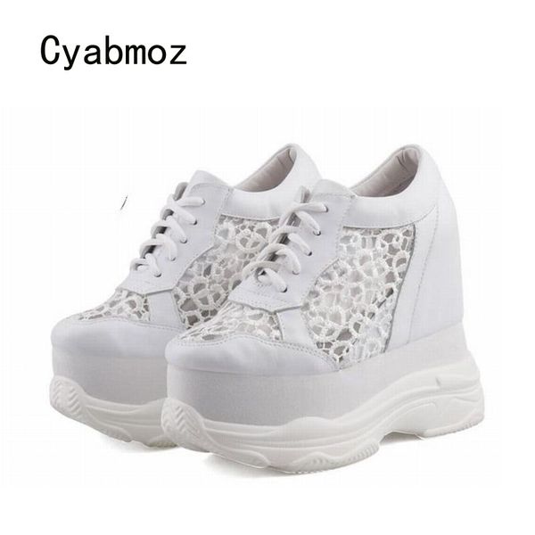 cyabmoz height increasing shoes woman sneakers summer breathable hollow lace platform women high heels pumps party ladies shoes, Black
cyabmoz height increasing shoes woman sneakers summer breathable hollow lace platform women high heels pumps party ladies shoes, Black