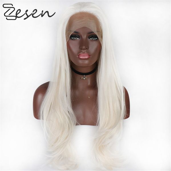 zesen blonde lace front wig synthetic hair long wavy wigs for women glueless high temperature fiber natural hair wig, Black
zesen blonde lace front wig synthetic hair long wavy wigs for women glueless high temperature fiber natural hair wig, Black