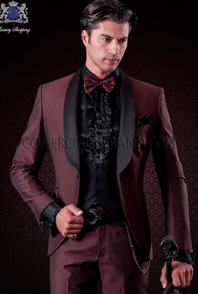 burgundy groom tuxedos black shawl lapel groomsmen mens wedding dress excellent man jacket blazer 3 piece suit(jacket+pants+vest+tie) 671, Black;gray
burgundy groom tuxedos black shawl lapel groomsmen mens wedding dress excellent man jacket blazer 3 piece suit(jacket+pants+vest+tie) 671, Black;gray