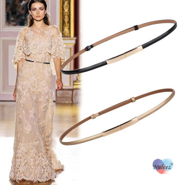 nuleez slim belt women split cowhide leather classical design dress belt lady accessory, Black;brown
nuleez slim belt women split cowhide leather classical design dress belt lady accessory, Black;brown