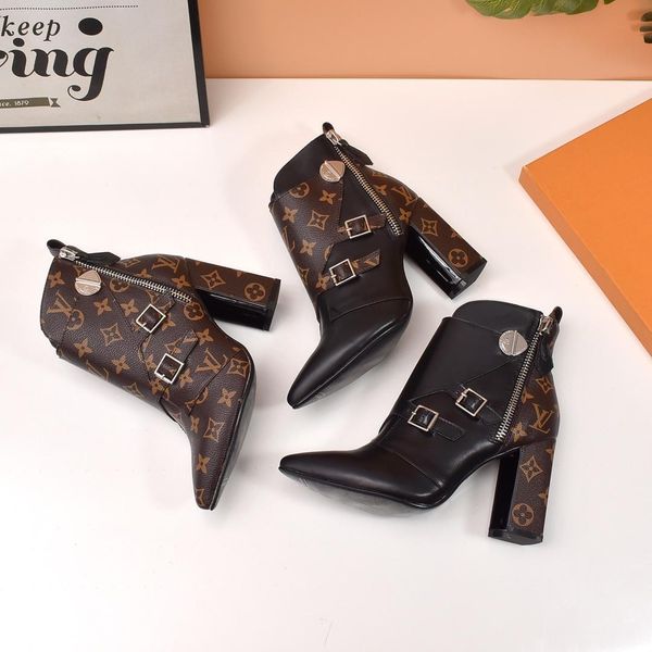 new1 ladies casual boots fashion wild boots business work high heel boots original box packaging fast delivery, Black
new1 ladies casual boots fashion wild boots business work high heel boots original box packaging fast delivery, Black