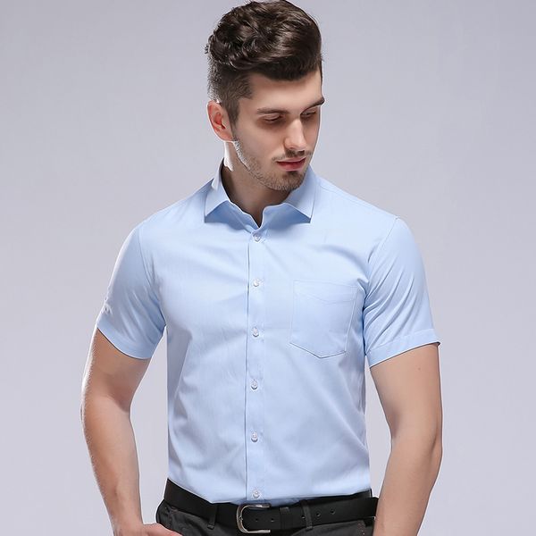 hcxy brand mens short-sleeved business shirts professional tooling shirts for men work formal wear male, White;black
hcxy brand mens short-sleeved business shirts professional tooling shirts for men work formal wear male, White;black