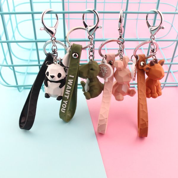 designer keychains lovely animal dinosaur rabbit panda deer keychain keyring for women jewelry cute silicone doll key holder keyring gift, Silver
designer keychains lovely animal dinosaur rabbit panda deer keychain keyring for women jewelry cute silicone doll key holder keyring gift, Silver
