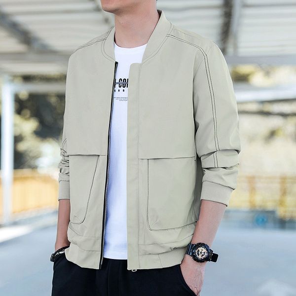 2020 autumn new men's korean style stand collar jacket casual trendy jacket men's fashion brand, Black;brown
2020 autumn new men's korean style stand collar jacket casual trendy jacket men's fashion brand, Black;brown