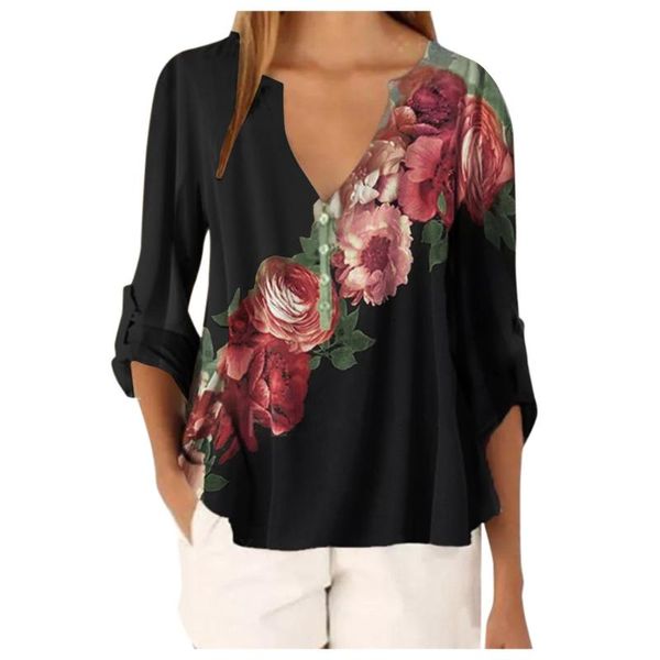 women casual shirt ladies v neck floral print loose t-shirt tee beach shirt office work shirts blusas feminina t2, White
women casual shirt ladies v neck floral print loose t-shirt tee beach shirt office work shirts blusas feminina t2, White