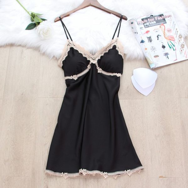 v-neck lace mini nightgown spaghetti strap nightdress summer lady satin sleepwear intimate lingerie casual kimono bath gown, Black;red
v-neck lace mini nightgown spaghetti strap nightdress summer lady satin sleepwear intimate lingerie casual kimono bath gown, Black;red