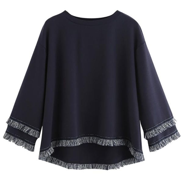 long sleeve tiered fringe tassel hoodies womens sweatshirt jumper pullover blouse korean style harajuku all-match chic #yl5, White;black
long sleeve tiered fringe tassel hoodies womens sweatshirt jumper pullover blouse korean style harajuku all-match chic #yl5, White;black