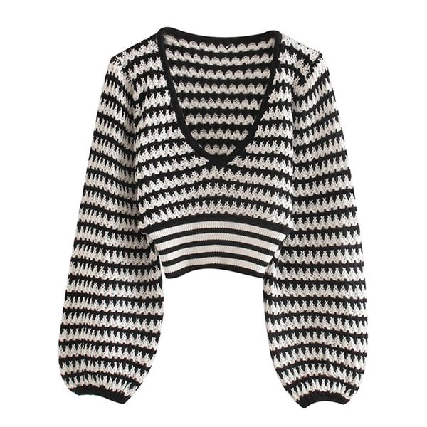 women's sweaters high stree black white patchwork sweater women korean v neck basic knitted crop ladies casual chic, White;black
women's sweaters high stree black white patchwork sweater women korean v neck basic knitted crop ladies casual chic, White;black