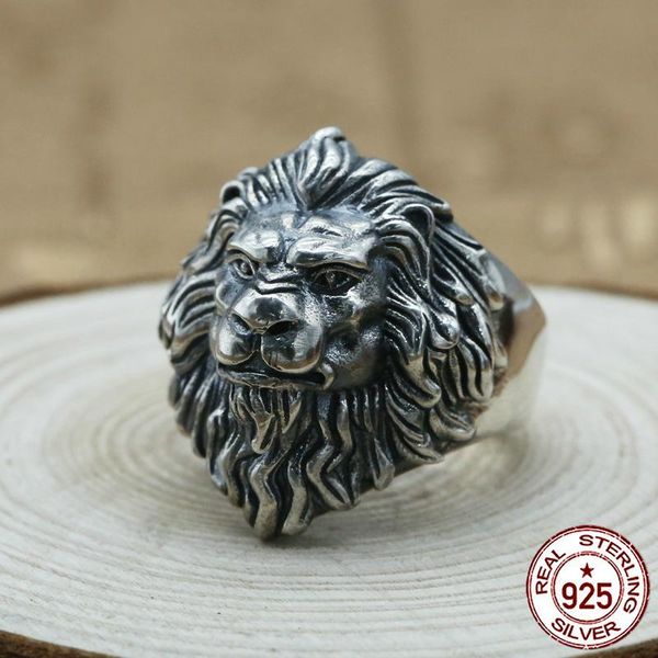 s925 sterling silver open ring jewelry trend punk retro thai silver popular men's personality carved lion jewelry new 2018 hot
s925 sterling silver open ring jewelry trend punk retro thai silver popular men's personality carved lion jewelry new 2018 hot