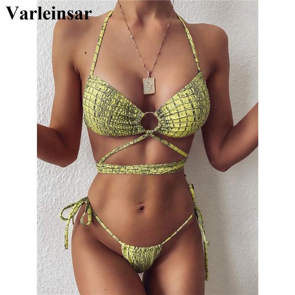 women's swimwear wild wrap around halter bikini women female swimsuit two-pieces set thong bather bathing suit swim lady v2226, White;black
women's swimwear wild wrap around halter bikini women female swimsuit two-pieces set thong bather bathing suit swim lady v2226, White;black