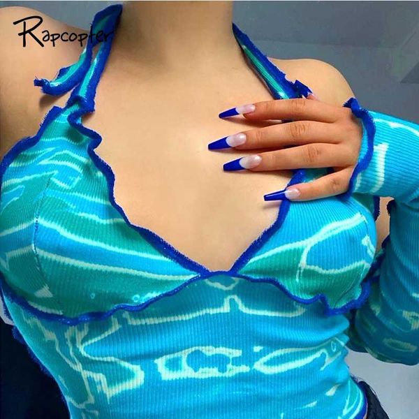 rapcopter tie dye women crop lace up e-girl y2k tees split sleeve backless camis summer halter ladies clubwear, White
rapcopter tie dye women crop lace up e-girl y2k tees split sleeve backless camis summer halter ladies clubwear, White