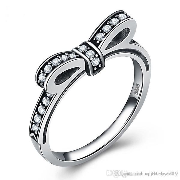 s925 ancient silver bow knot rings fine sparkling bow with diamond rings for women compatible with pandora jewelry quality
s925 ancient silver bow knot rings fine sparkling bow with diamond rings for women compatible with pandora jewelry quality