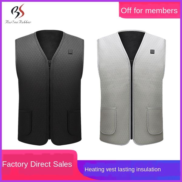 men's and women's warm warm clothes heating usb charging vest electric heating vest, Black;white
men's and women's warm warm clothes heating usb charging vest electric heating vest, Black;white